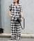 PLAIDパターンオープンカラーシャツ