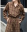 PLAIDパターンオープンカラーシャツ