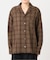PLAIDパターンオープンカラーシャツ