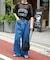 シアーニットプリントTEE