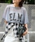 シアーニットプリントTEE