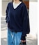 WOOL SIGNATURE Vネックニット