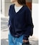 WOOL SIGNATURE Vネックニット