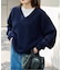 WOOL SIGNATURE Vネックニット