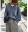 WOOL SIGNATURE Vネックニット