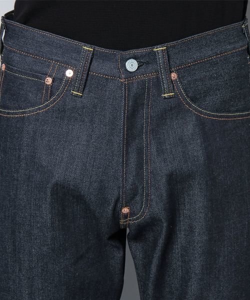 エヴィス 9001赤耳セルビッジワイドデニムパンツ グレーペンキ