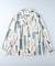 プラスワン 総柄シャツ