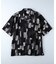 プラスワン 総柄半袖シャツ