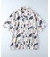 プラスワン 総柄半袖シャツ