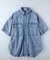バックナンバー デニム半袖シャツ