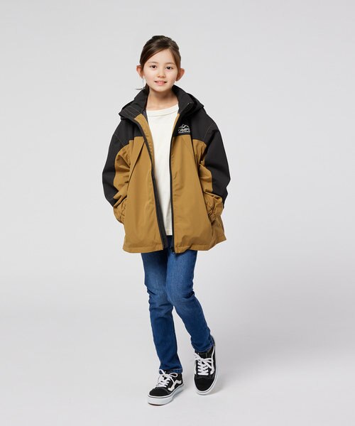 キャンプ7 【EAZYP】フード取り外し2Way防風マウンテンパーカー