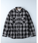 ネルチェック裏ボアシャツ