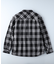 ネルチェック裏ボアシャツ