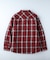 ネルチェック裏ボアシャツ