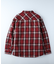 ネルチェック裏ボアシャツ