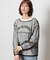 ハニーサックルローズ チュールレイヤード長袖Tシャツ