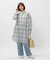 バックナンバー ライトポプリン長袖チェックワンピース