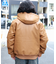 アルファ フーデッドリブフェイクレザー