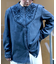 サムシング 刺繍デニムシャツ