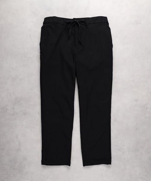 36 S ブラック テーパードパンツ 新品 パシオーネ ストレッチ　ブラック パシオーネ（PASSIONE）裏起毛テーパードパンツ／ブラック