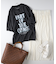 ハニーサックルローズ アシッド加工プリントＴシャツ