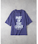 ハニーサックルローズ アシッド加工プリントＴシャツ