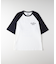 ラグランスリーブフードプリントＴシャツ