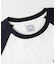 ラグランスリーブフードプリントＴシャツ