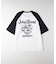 ラグランスリーブフードプリントＴシャツ