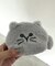 チャミーフェイスポーチCAT　GRAY