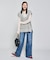 ハニーサックルローズ デニムワイドパンツ