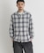バックナンバー オンブレチェック長袖シャツ