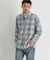 バックナンバー オンブレチェック長袖シャツ