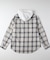 バックナンバー フード付きチェックシャツ