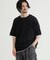 リファービッシュ 袖バイカラー配色ジャガードニットＴシャツ