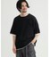 リファービッシュ 袖バイカラー配色ジャガードニットＴシャツ