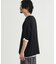 リファービッシュ 袖バイカラー配色ジャガードニットＴシャツ
