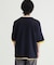 リファービッシュ 袖バイカラー配色ジャガードニットＴシャツ