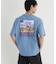 キャンプ7 アートグラフィックプリントTシャツ