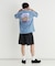キャンプ7 アートグラフィックプリントTシャツ