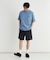 キャンプ7 ナイロンベルト付きショートパンツ