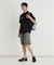 キャンプ7 ナイロンベルト付きショートパンツ