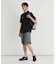 キャンプ7 ナイロンベルト付きショートパンツ