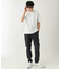 【接触冷感】ミニロゴプリントセミワイドシルエットカットソー