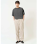 【接触冷感】細ボーダーセミワイドシルエットカットソー