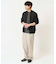 【接触冷感】細ボーダーセミワイドシルエットカットソー