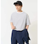 【接触冷感】細ボーダーセミワイドシルエットカットソー