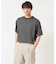 【接触冷感】細ボーダーセミワイドシルエットカットソー