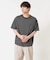 【接触冷感】細ボーダーセミワイドシルエットカットソー