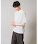 【接触冷感】細ボーダーセミワイドシルエットカットソー